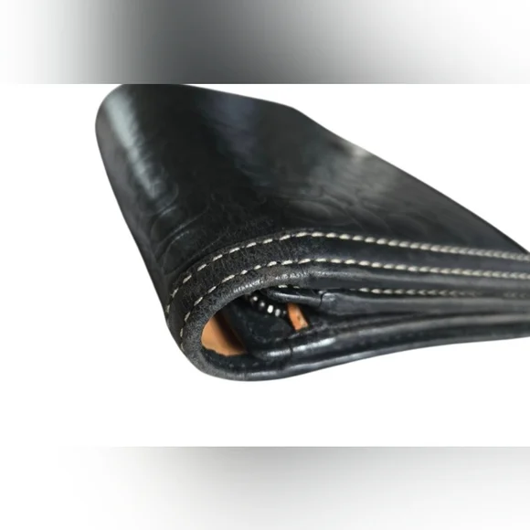 Coach Black Embossed Leather Wallet - Picture 3 of 11